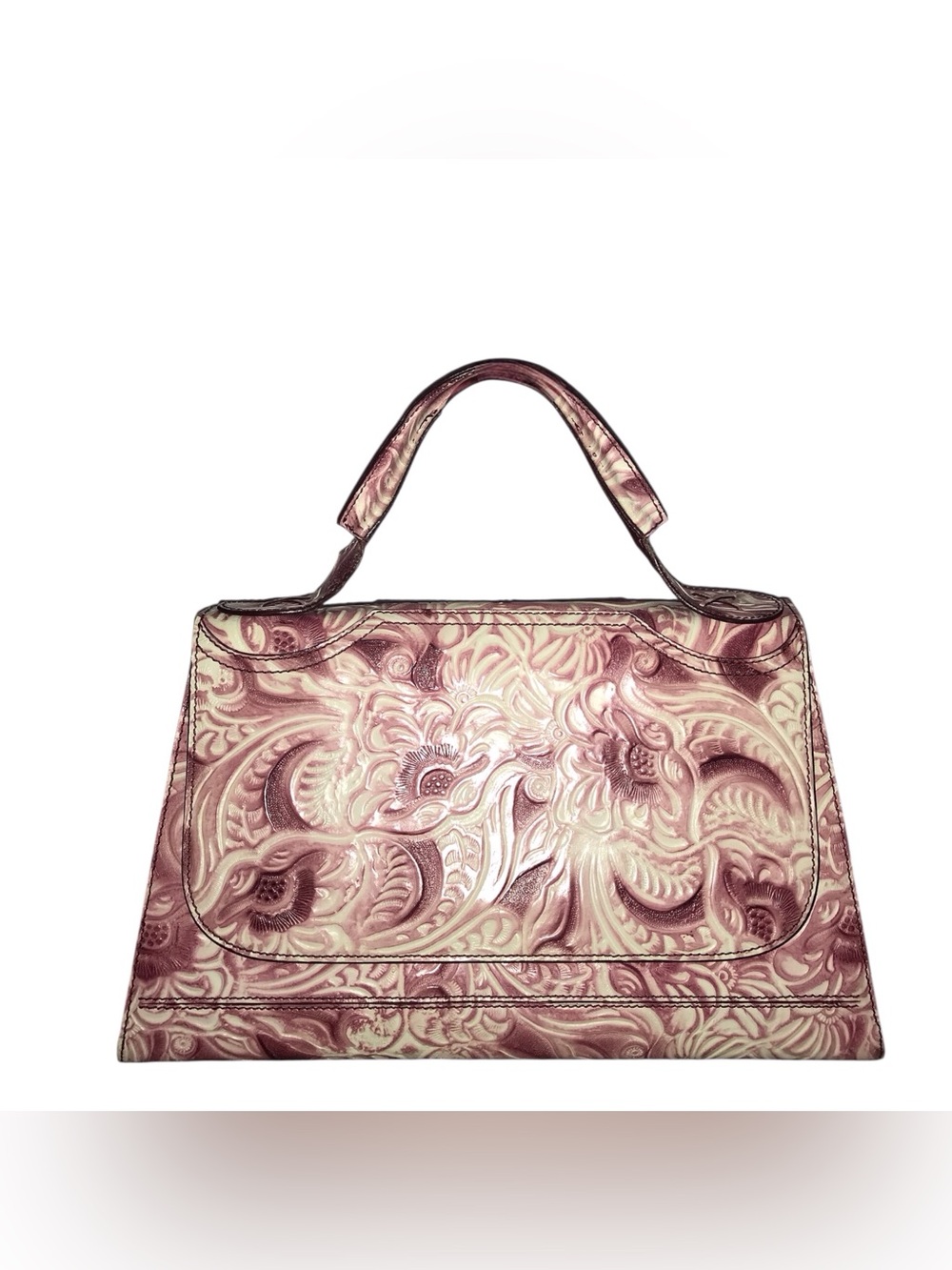 RARE Find... FENDI Tooled Leather Colorful Handbag